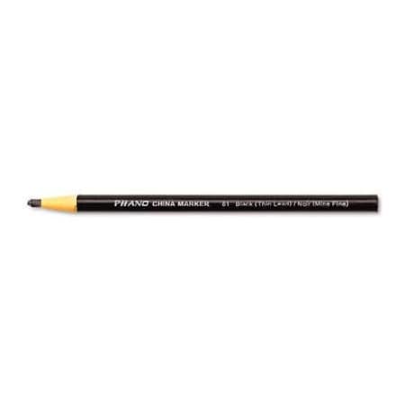 Dixon Ticonderoga Dixon 81 China Marker, Black, Thin, Dozen 81